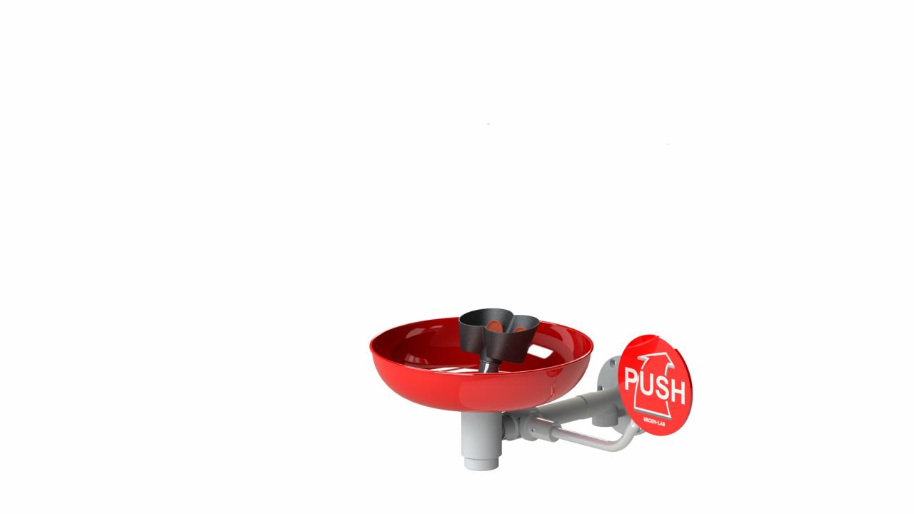Broen oogdouche  wandmontage 17528004 RVS