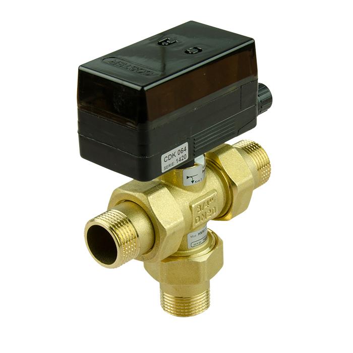 Sanpro 3-weg klep 24V DN20 voor TD